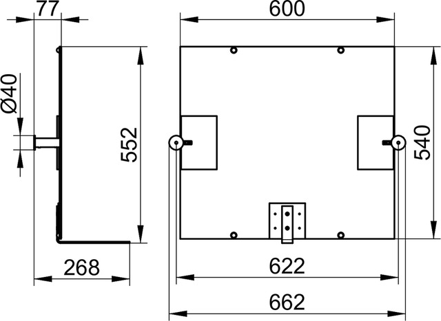 Зеркало откидное Keuco Plan Care 34986 172000 алюминий