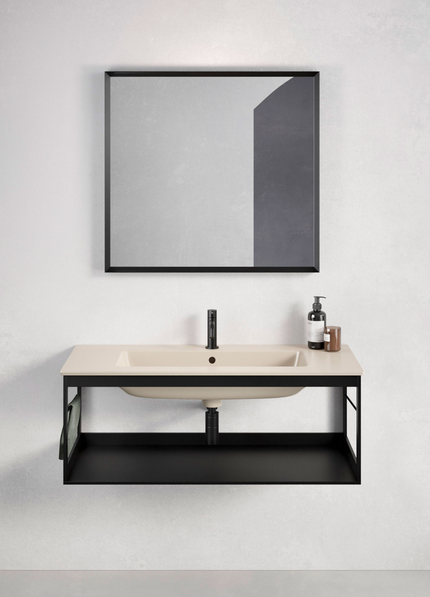 Раковина накладная/подвесная GSI PURA 8885011 820 мм х 460 мм, без отверстия под смеситель, с переливом, цвет Белый глянцевый