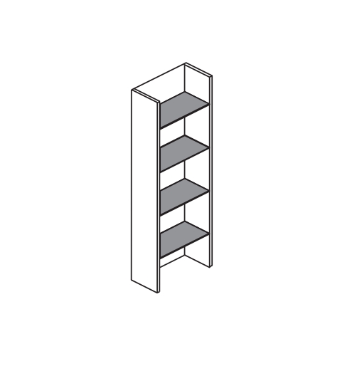 Полка открытая для ванной комнаты BMT GALAXY 907 537 CLB 02 291   250х972х170 мм, цвет Cocco/Metallic Titanium