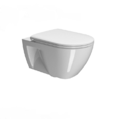 Сиденье для унитаза GSI PURA ECO MS992C11 Contract/SoftClose, цвет белый глянцевый