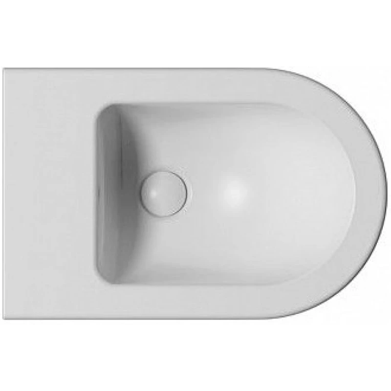 Биде подвесное GSI PURA 8865FR5109 550 мм х 360 мм, с отверстием под смеситель, с переливом, с креплением, цвет Белый матовый (старый артикул 8865109/ 8865FR2109)