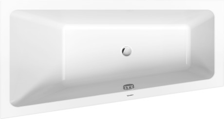 Ванна встраиваемая акриловая трапециевидная DURAVIT Duravit No.1 700504000000000 800 мм х 1500 мм х 480 мм, с наклонной спинкой слева, белая глянцевая