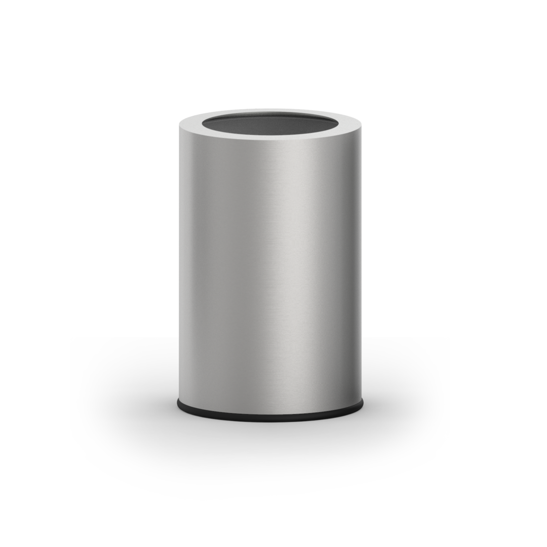 Ведро для мусора/бумаг, без крышки DECOR WALTHER  Rooms  0615076      32,5 X Ø 20,5 см,  8,5 л, с внутренним контейнером, нерж. сталь, цвет сталь  матовая