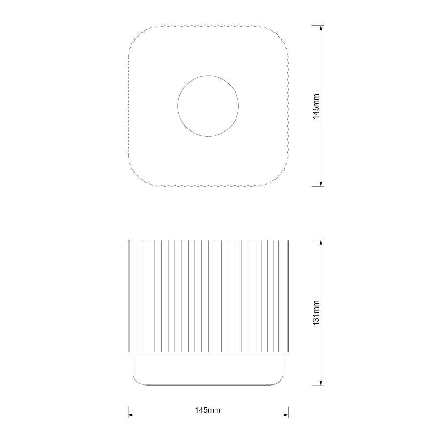 Контейнер для салфеток настольный DECOR WALTHER  OF.LINE KBQ    0670941     13 x 14.5 x 14.5 см,  алюминий/фарфор, цвет Aqua/Shell (серебристый матовый/ракушка матовая)