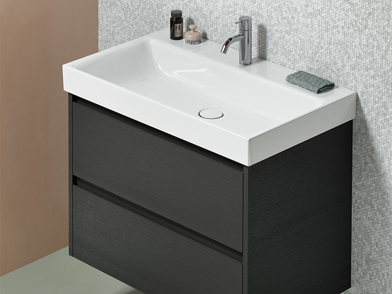 Раковина накладная/подвесная GSI NUBES 9622111 800 мм х 500 мм, с отверстием под смеситель, с переливом, белая глянцевая