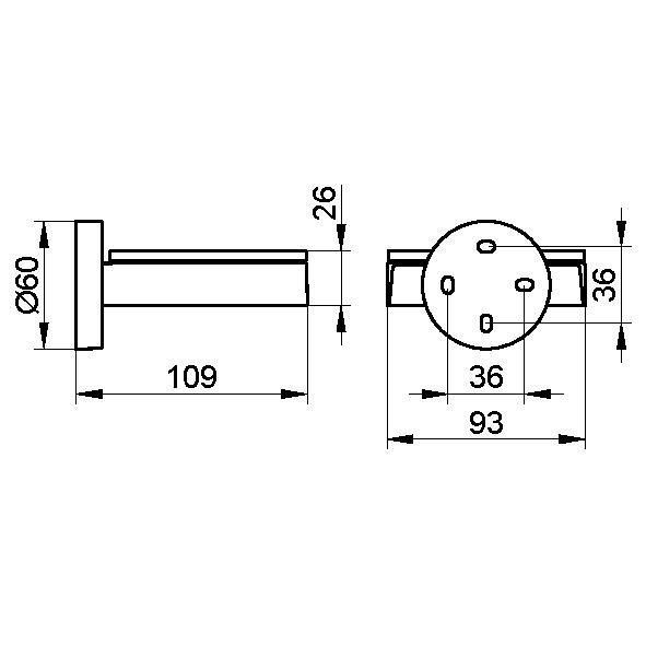 Полочка для мыла Keuco Edition 90 19055 019000 хром