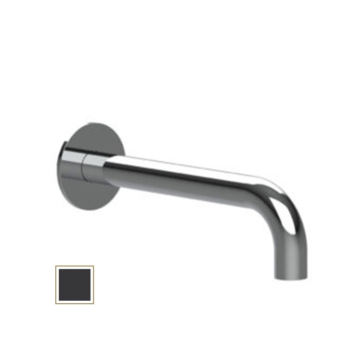 Настенный излив с круглым отражателем ALMAR Universal E098007.MB 240 мм, цвет Чёрный матовый