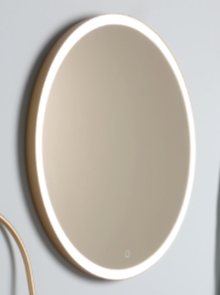 Зеркало с подсветкой BERTOCCI MIRROR DESIGN 146 8341 0200 9799 900 мм х 900 мм, белое матовое