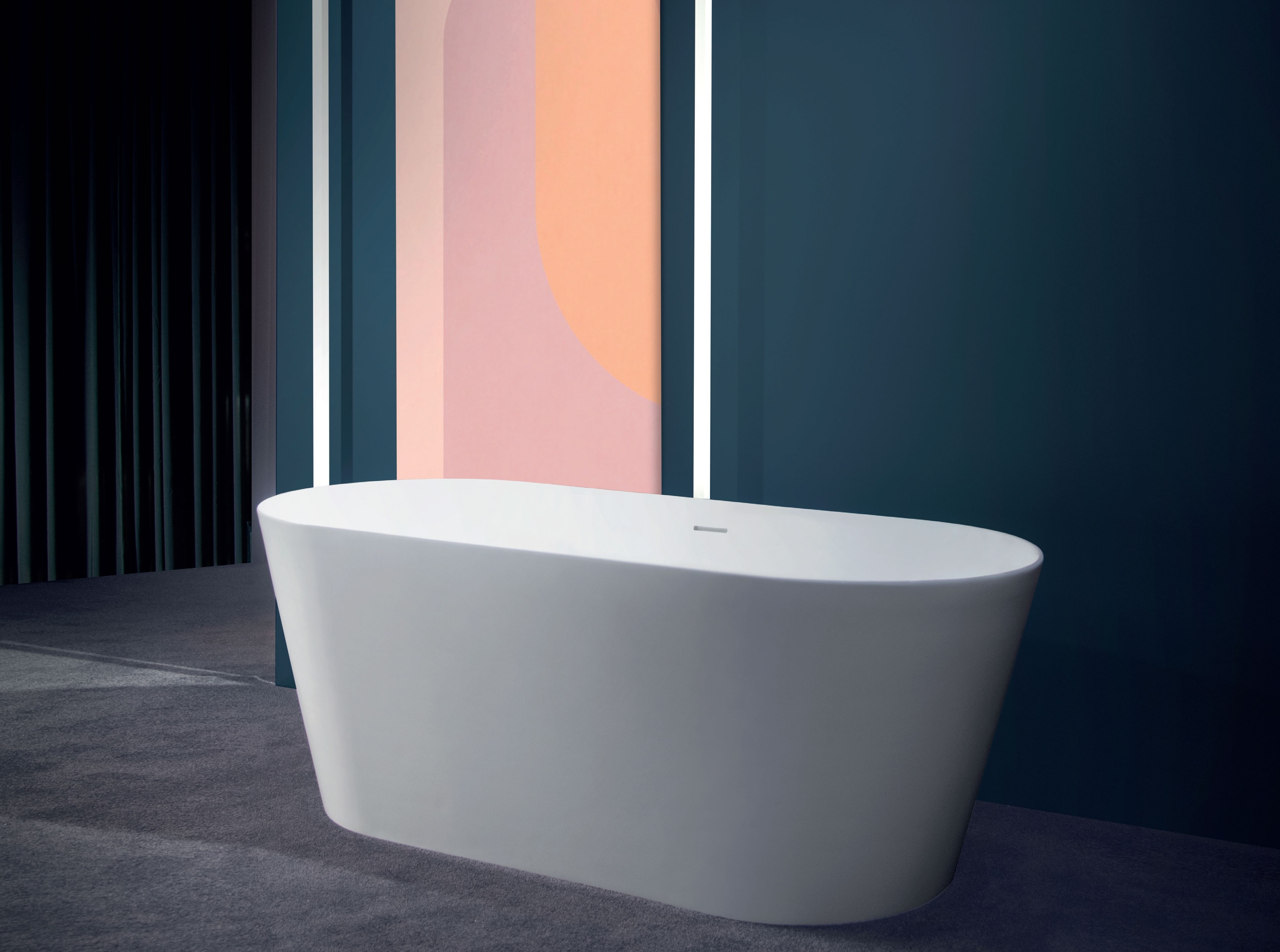 Ванна отдельностоящая GRUPPO TREESSE INKA V388BL 800 мм х 1800 мм, белый глянцевый