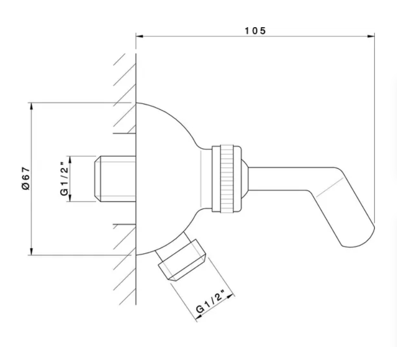 Держатель для ручного душа NICOLAZZI DOCCIA C7124BZ Бронза