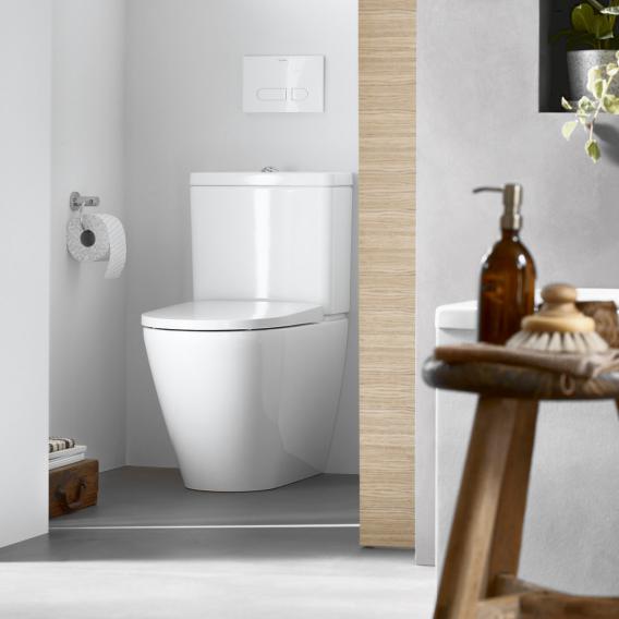 Унитаз напольный Duravit D-Neo Rimless 2002090000 370 мм х 650 мм, с вертикальным смывом, Vario, без смывного края, с креплением, белый