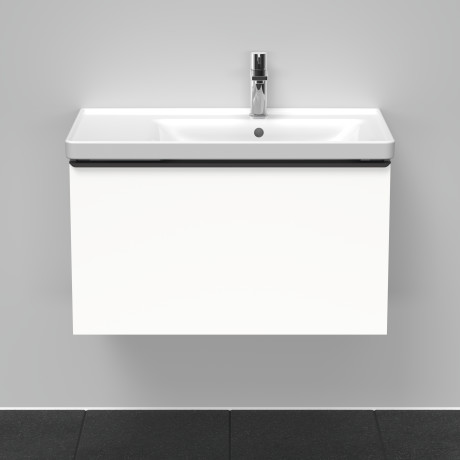 Тумба подвесная под раковину DURAVIT D-Neo DE425501818 784 мм х 452 мм, с одним выдвижным ящиком, белый матовый