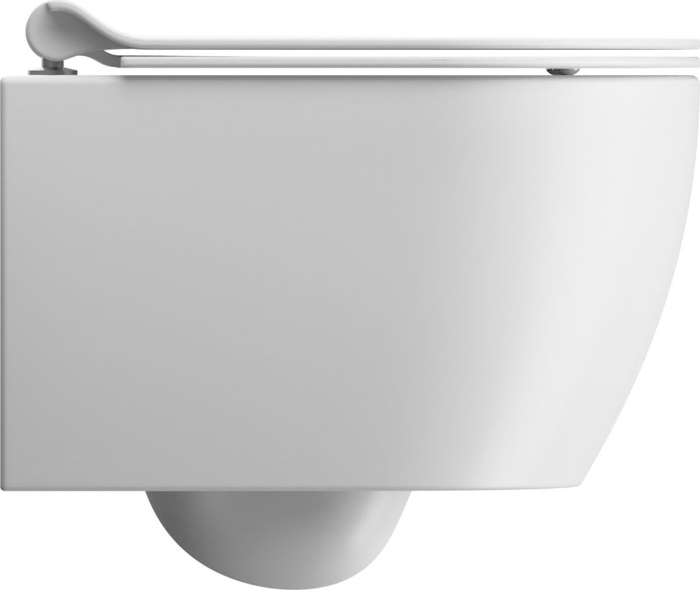 Унитаз подвесной безободковый GSI PURA 8802FR209 460 мм х 350 мм, с Swirlflush, с крепежом, цвет Белый матовый (артикул без крепежа 880209)