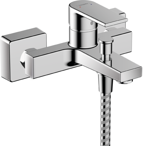 Смеситель для ванны однорычажный HANSGROHE Vernis Shape 71450000 внешнего монтажа, хром