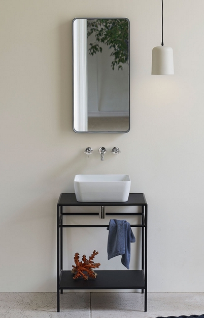 Раковина накладная квадратная GSI NUBES 903815 380 мм х 380 мм, без отверстия под смеситель, цвет Ghiaccio Matte