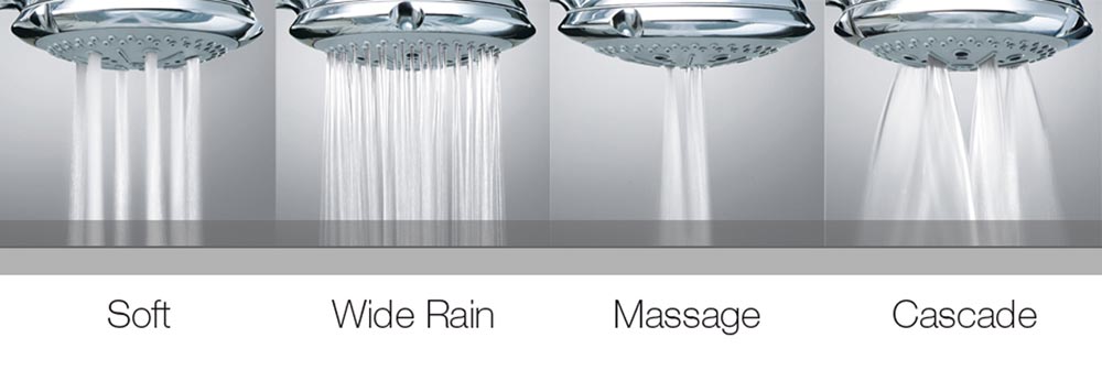 Лейка для душа Bossini Ocean 4 режима B00102 Хром