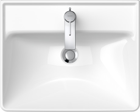 Раковина подвесная Duravit D-Neo 2366550000 550 мм х 440 мм, с переливом, с отверстием под смеситель, белая