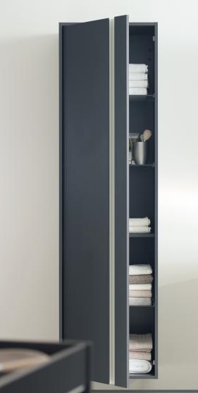 Шкаф высокий Duravit Ketho KT1265R9191 правый, с полками, серо-коричневый