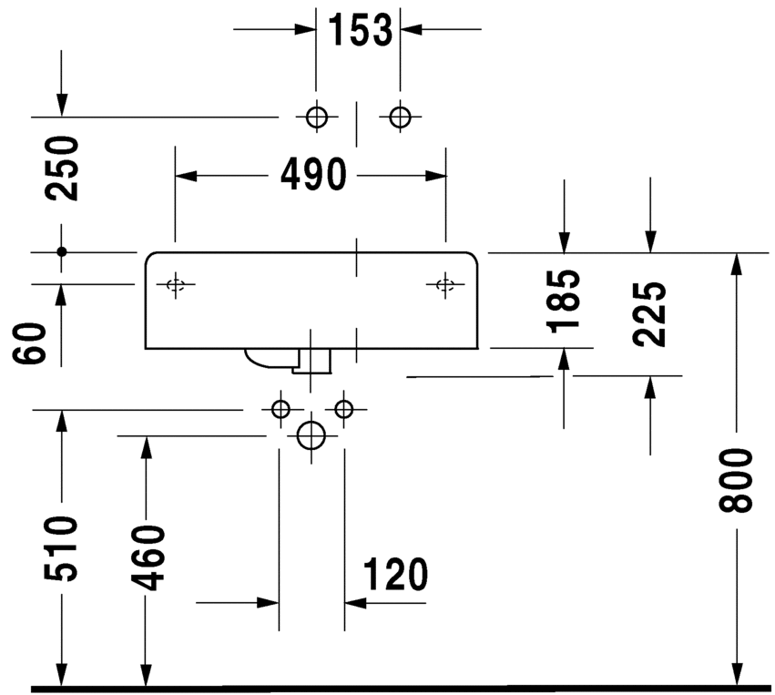 Раковина подвесная Duravit Scola 0685600000 615х46см