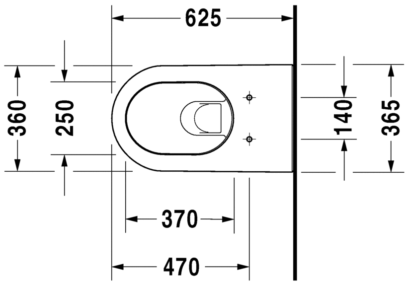 Подвесной унитаз Duravit Darling New 2544090000 62 см белый