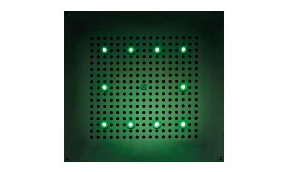 Верхний душ Bossini Dream Cube H37456 Хром с RGB хромотерапией