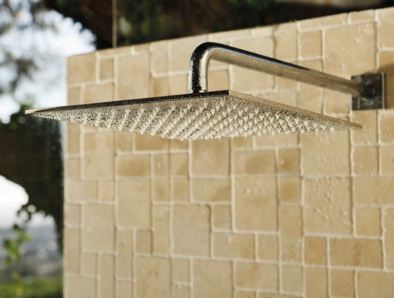 Держатель для верхнего душа настенный Keuco 53088 010302 с квадратным отражателем хром