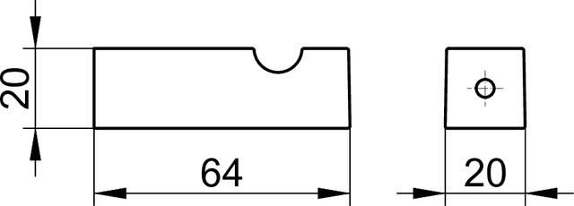 Крючок для полотенца KEUCO EDITION 90 Square 19114 010000 Хром