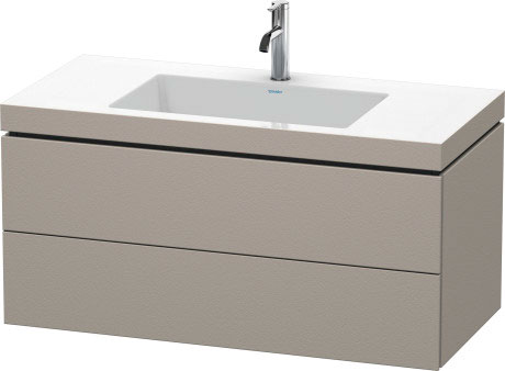 Тумба подвесная с раковиной Duravit L-Cube LC6928O1414 терра