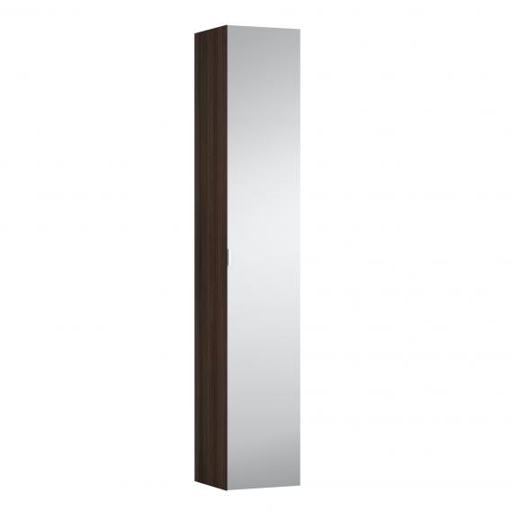 Высокий шкаф-пенал  Laufen  Space   4.1090.1.160.103.1 с зеркальной дверцей, 170х30х30 см,  темный вяз, ручка светлый алюминий