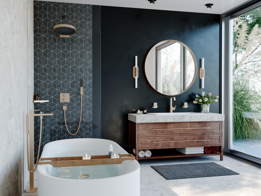 Угловая корзинка HANSGROHE AddStoris 41741990 Полированное золото