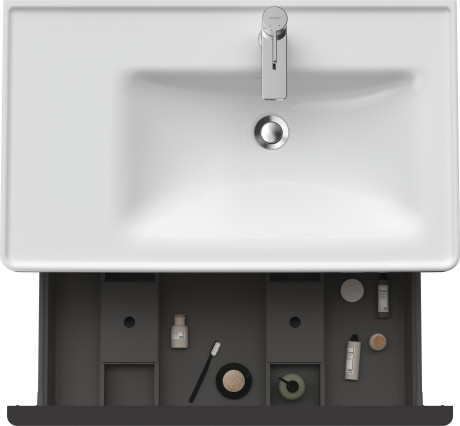Тумба подвесная под раковину DURAVIT D-Neo DE425503030 784 мм х 452 мм, с одним выдвижным ящиком, натуральный дуб