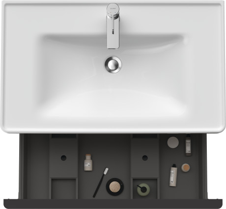 Тумба подвесная под раковину DURAVIT D-Neo DE425503030 784 мм х 452 мм, с одним выдвижным ящиком, натуральный дуб