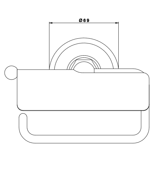 Держатель туалетной бумаги NICOLAZZI ACCESSORI Classici 1492BZ с крышкой, бронза