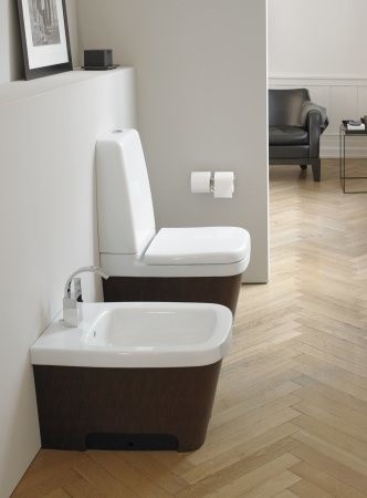 Биде напольное DURAVIT Esplanade 2262100000 450 мм х 650 мм, дуб