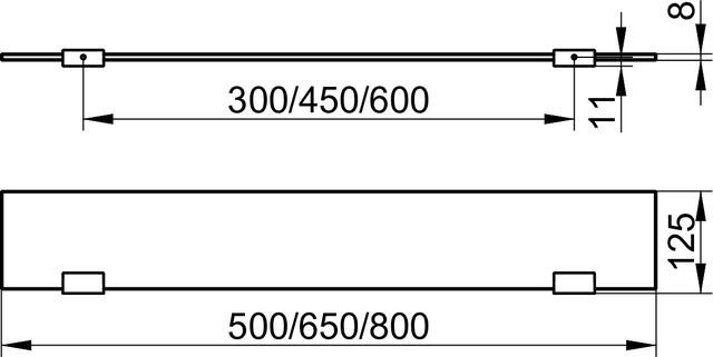 Полочка Keuco Collection Moll 12710 80 см