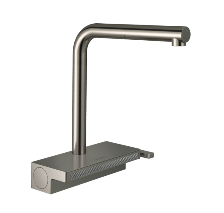 Кухонный однорычажный смеситель с вытяжным душем HANSGROHE Aquno Select M81 73830800 2jet, sBox, цвет Нержавеющая сталь