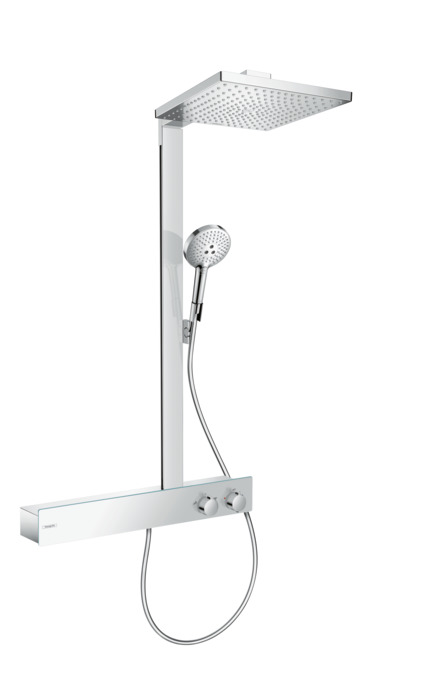 Душевой комплект Hansgrohe Raindance E 27363000 Showerpipe 300 1jet с ShowerTablet 600 хром