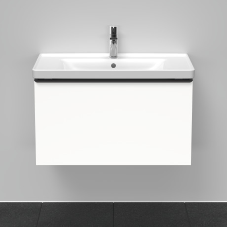 Тумба подвесная под раковину DURAVIT D-Neo DE425501818 784 мм х 452 мм, с одним выдвижным ящиком, белый матовый