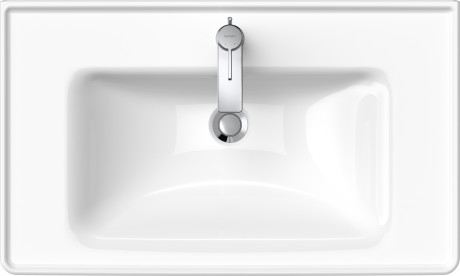 Раковина встраиваемая Duravit D-Neo 2367800000 800 мм х 480 мм, с переливом, с отверстем под смеситель, белая