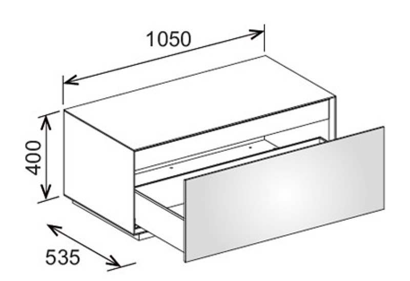 Тумба напольная Keuco Edition Lignatur 33321 750003 1050x400x535 мм фасад венецианский дуб, корпус дуб