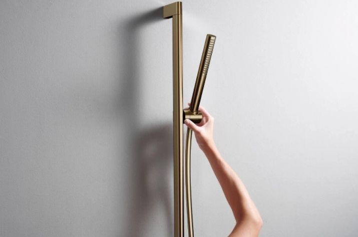 Ручной душ -"палочка" HANSGROHE Pulsify S 24126140 100 1jet, EcoSmart+, Шлифованная бронза