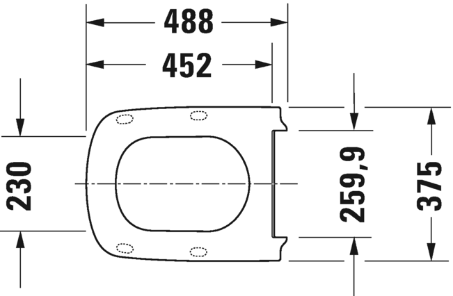 Сиденье для унитаза с крышкой удлиненное Duravit DuraStyle 0060590000 с автоматическим закрыванием, белый