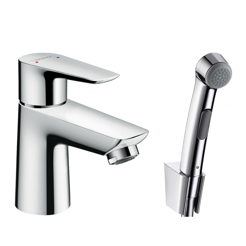 Смеситель для раковины с гигиеническим душем Hansgrohe Talis E 71729000 Хром