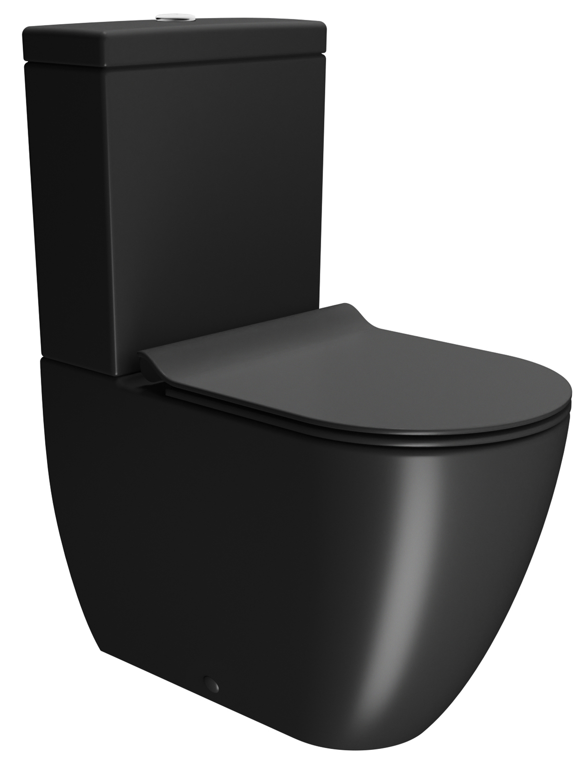 Унитаз напольный безободковый GSI PURA 8806F26 630 мм х 360 мм, Swirlflush, с креплением, цвет Чёрный матовый Ardesia (старый артикул 880626)