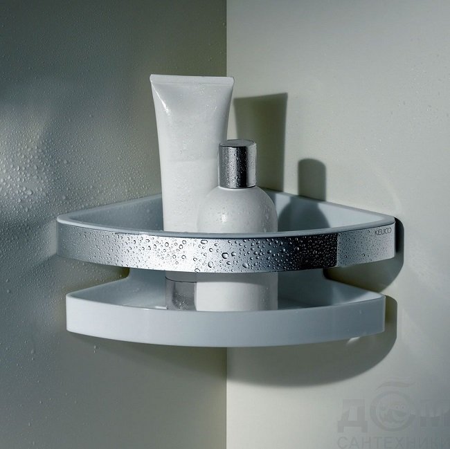 Полка для ванной (корзина) Keuco Collection Moll 12757 010000 хром, белый