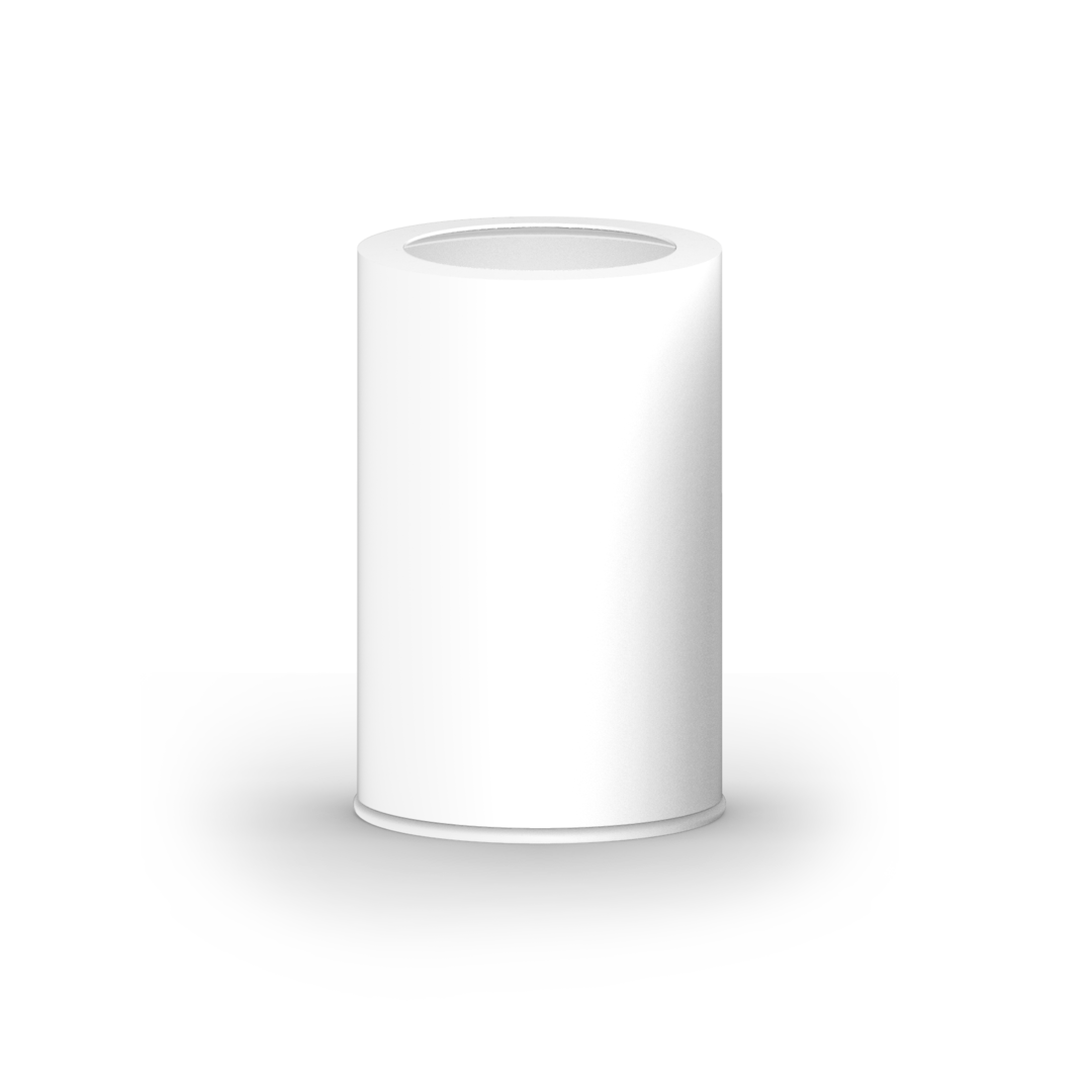 Ведро для мусора/бумаги, без крышки 32,5 X Ø 20,5 см,  8,5 л, с внутренним контейнером, нерж. сталь, цвет белый матовый