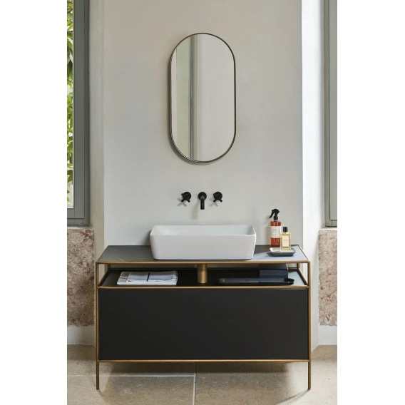 Раковина накладная GSI NUBES 903611 600 мм х 380 мм, без отверстия под смеситель, цвет Белый глянцевый