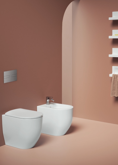 Клавиша смыва ARTCERAM INOX 713 713.000.BS 245 мм х 165 мм, 2 режима, нержавеющая сталь, цвет Steel