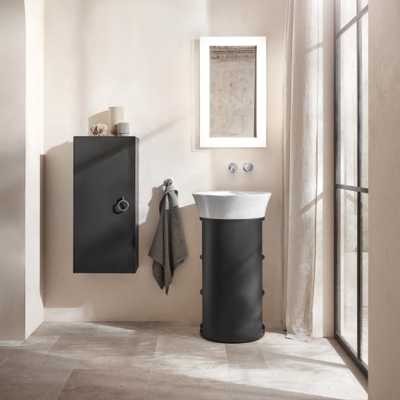 Тумба напольная DURAVIT White Tulip WT42390H5H1 750 мм х 410 мм, графит глянцевый/дуб натуральный