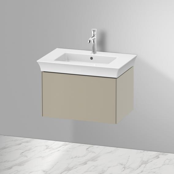Тумба подвесная DURAVIT White Tulip WT424106060 458 мм х 684 мм, с одним выдвижным ящиком, серо - коричевый шелковисто - матовый